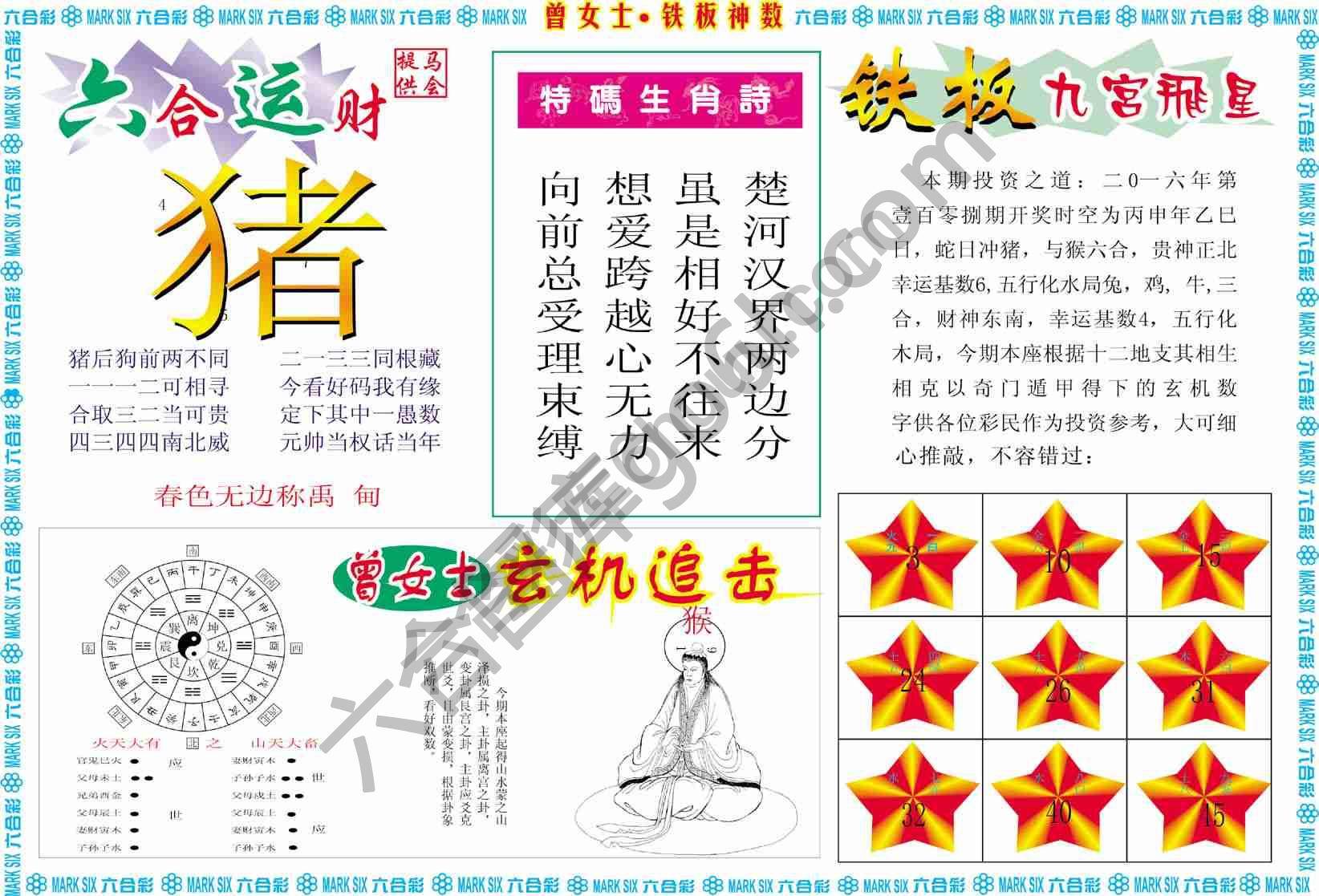 曾女士铁板神数