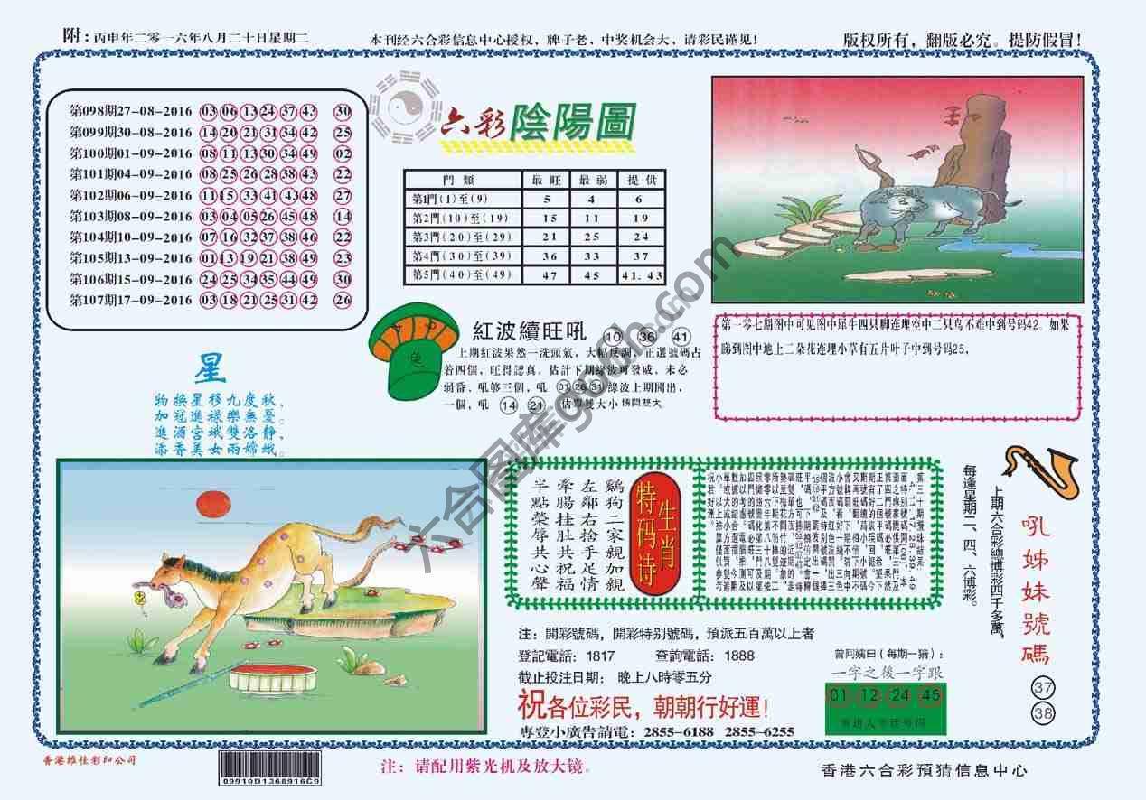 六彩阴阳图