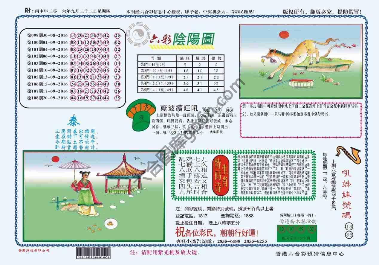 六彩阴阳图