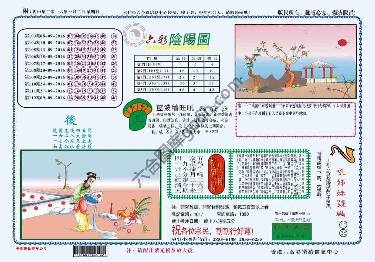 六彩阴阳图