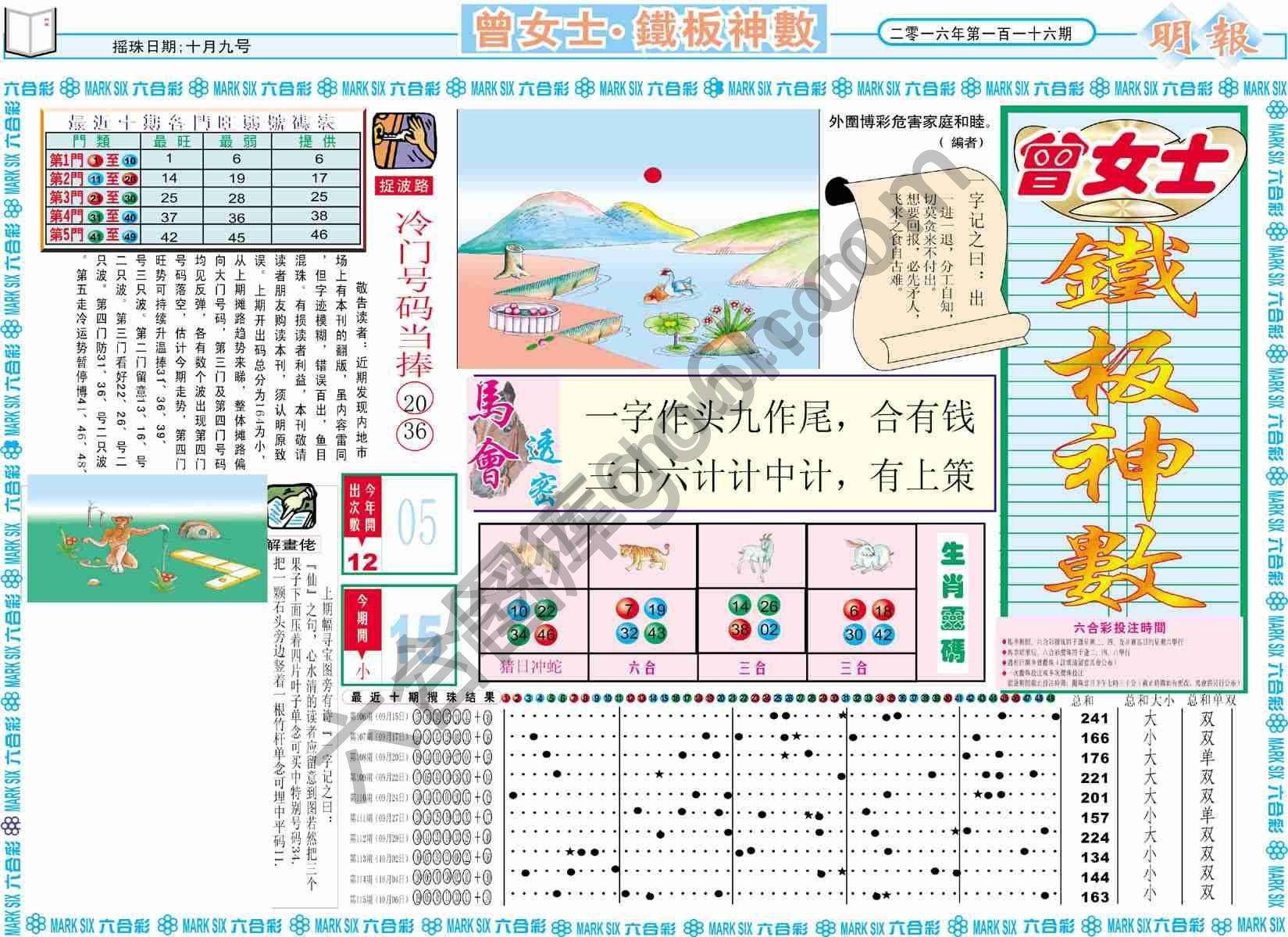 曾女士铁板神数
