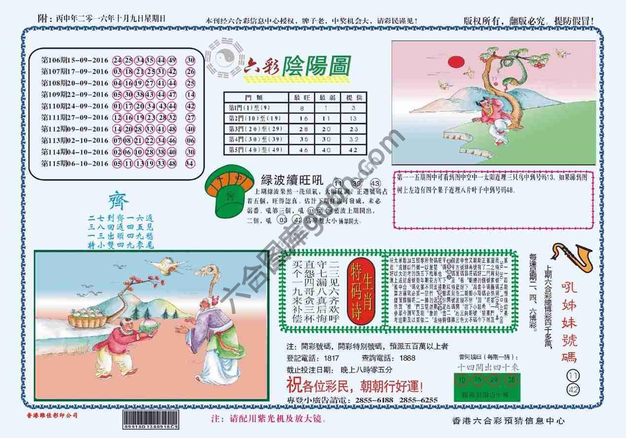 六彩阴阳图