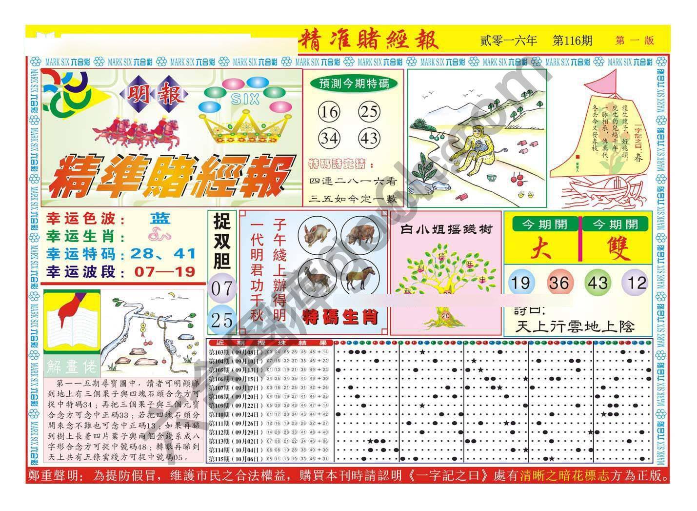 精准赌经报