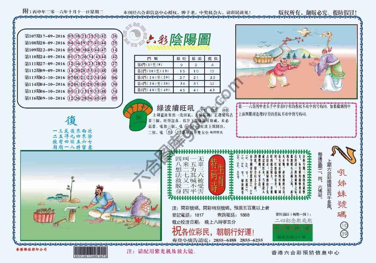 六彩阴阳图