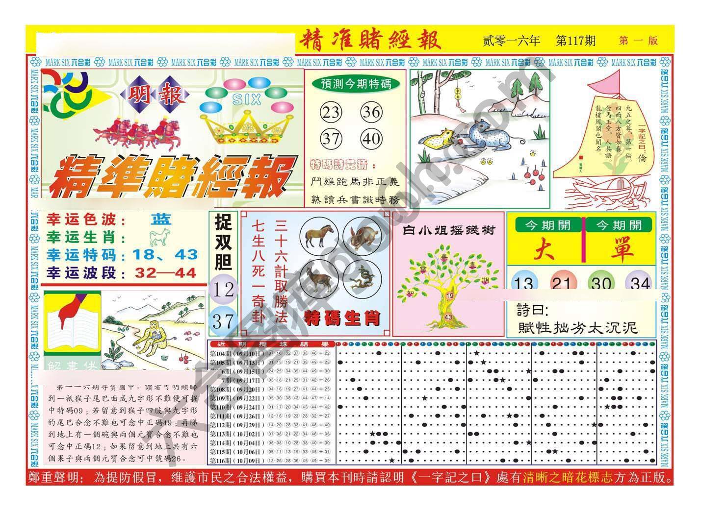 精准赌经报