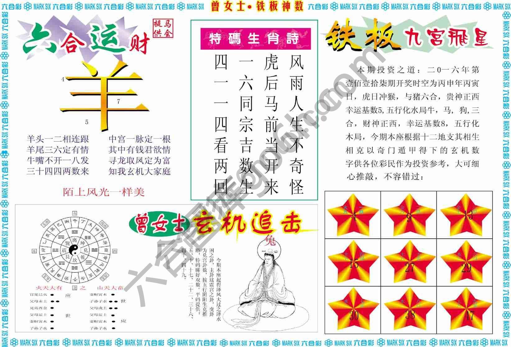曾女士铁板神数