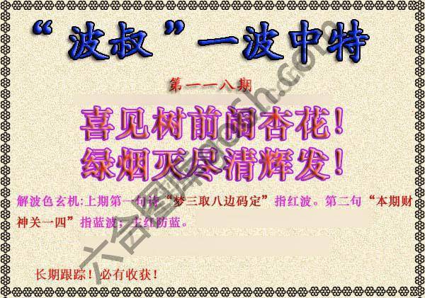 波叔一波中特
