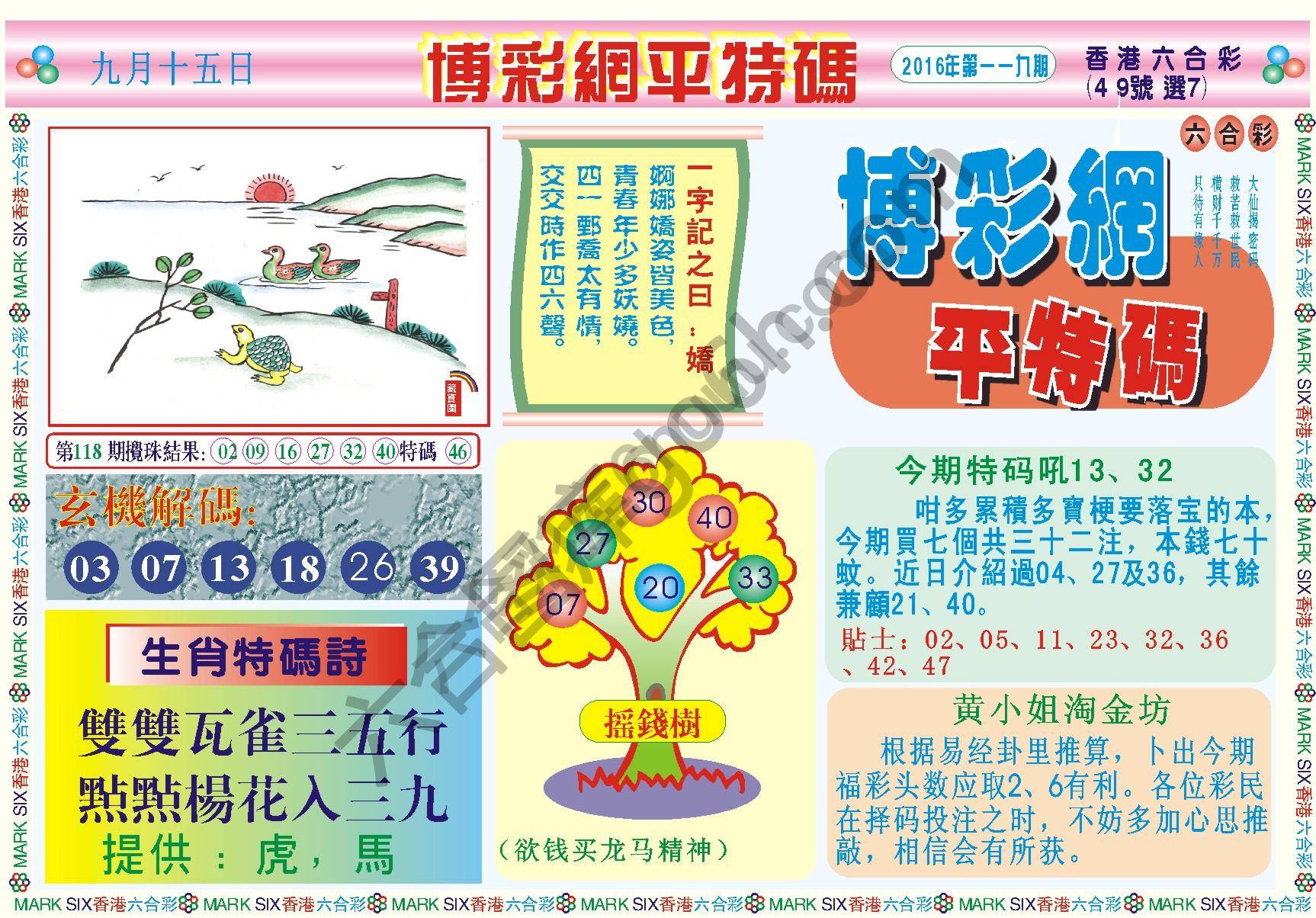 博彩网平特码