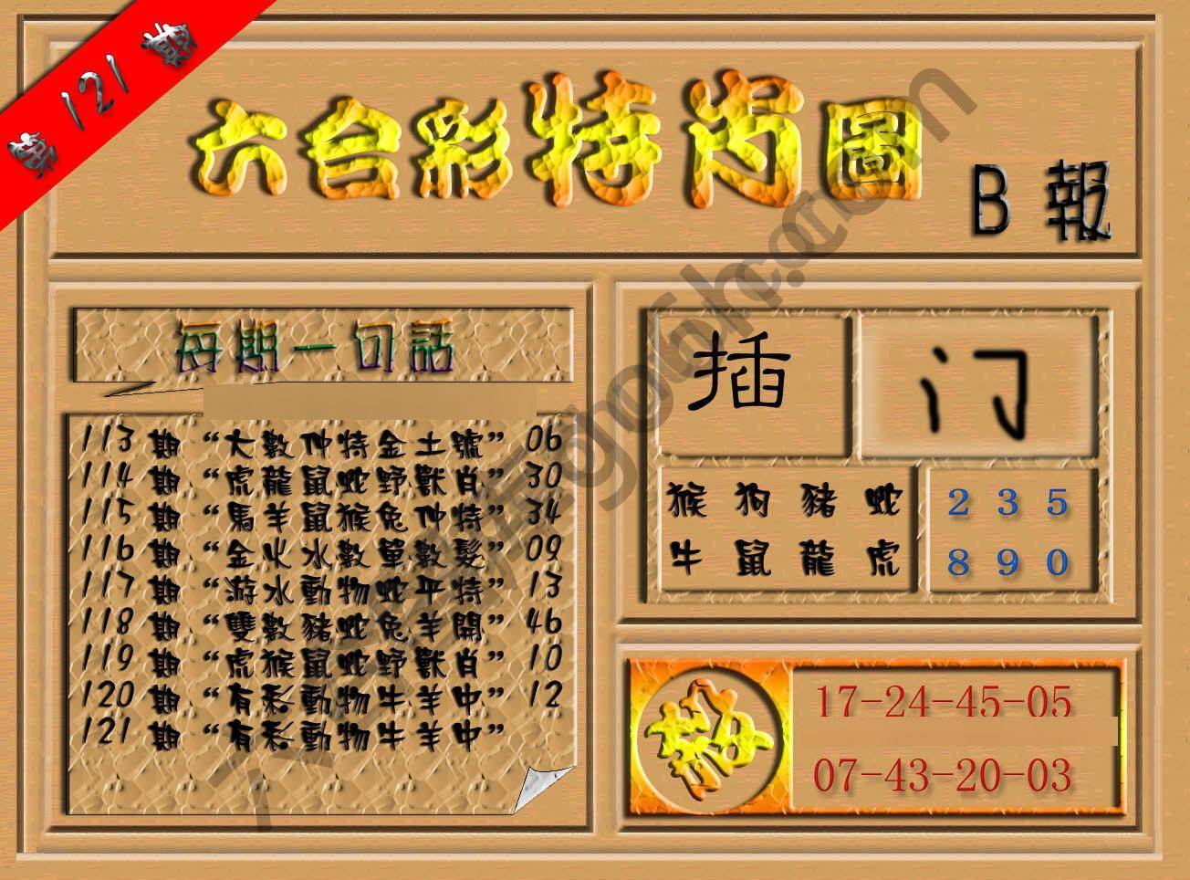 六合彩特肖图