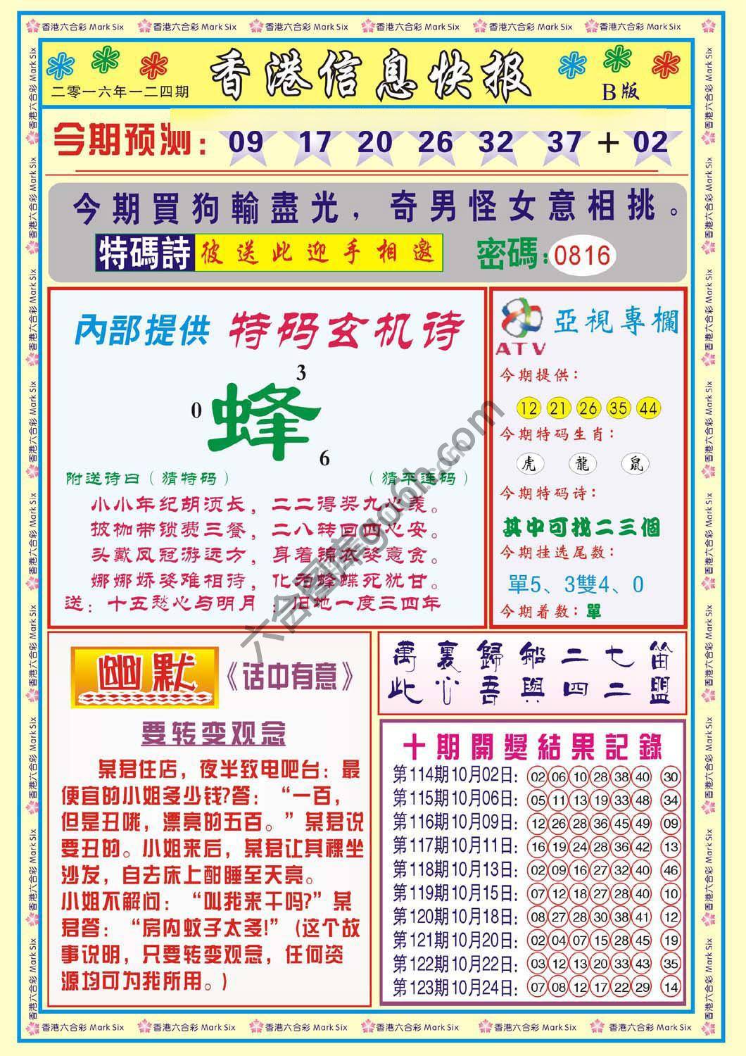香港信息快报