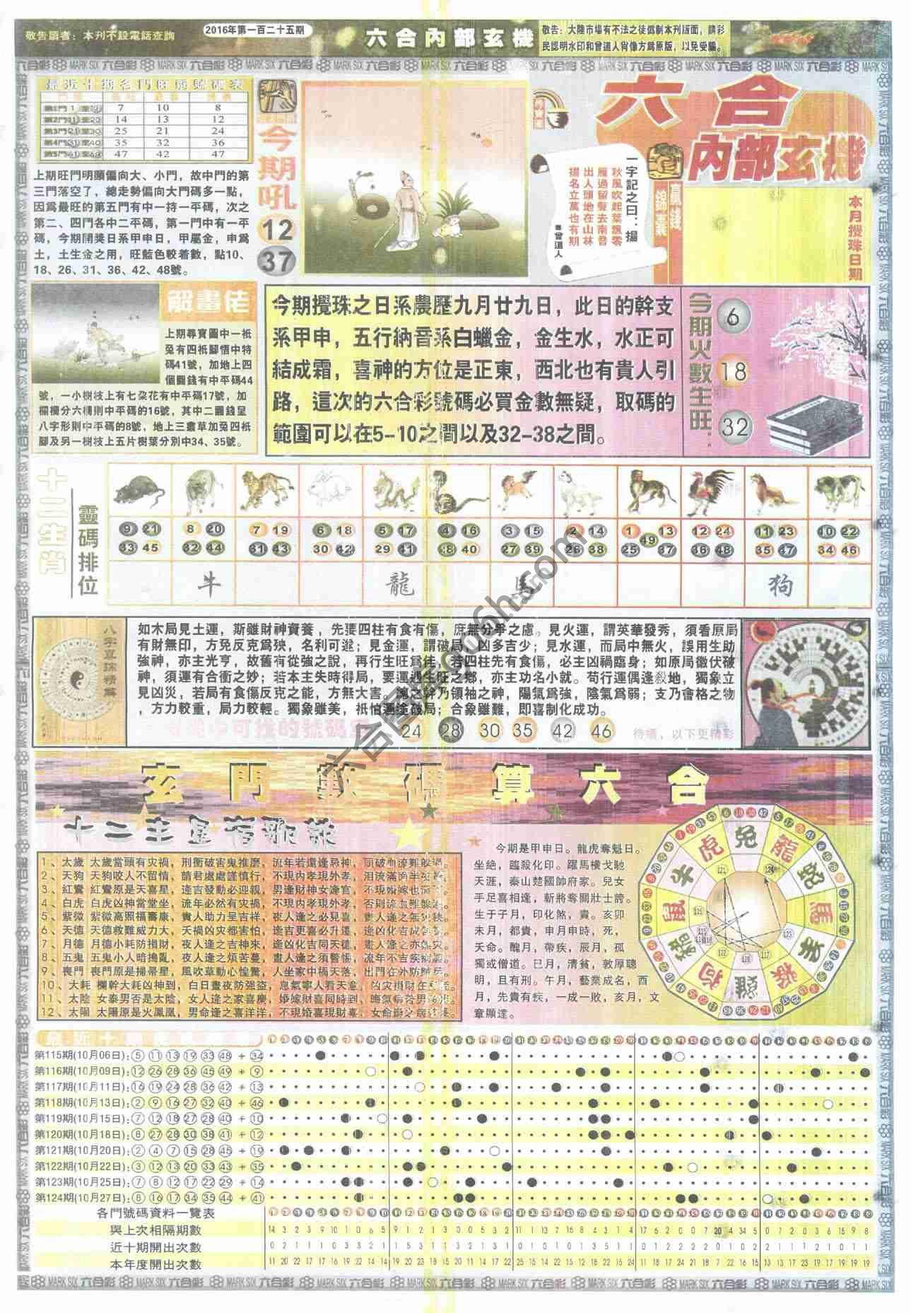 六合内部玄机