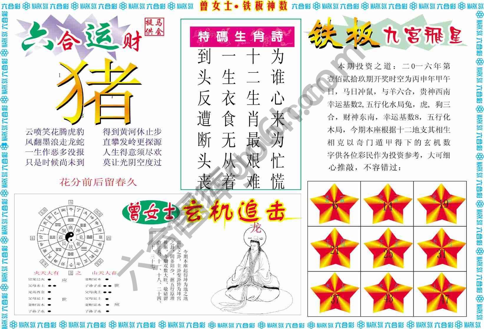 曾女士铁板神数