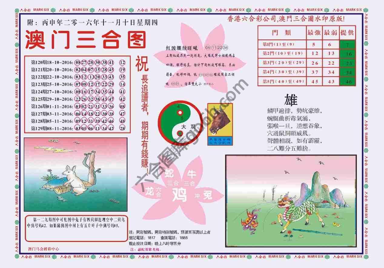 澳门三合图