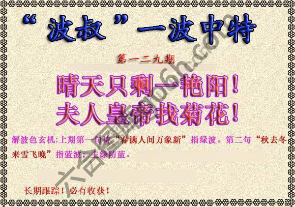波叔一波中特