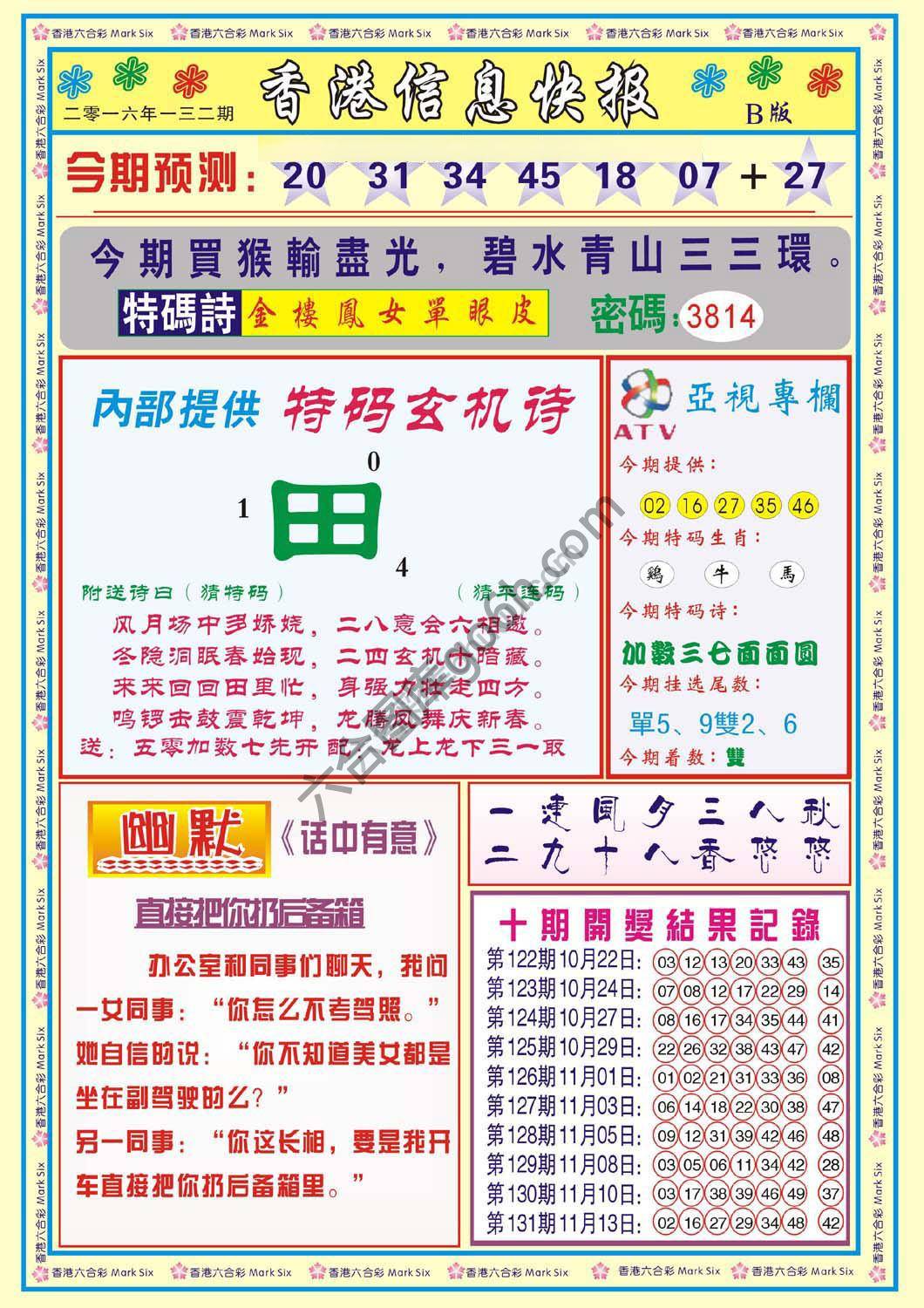 香港信息快报