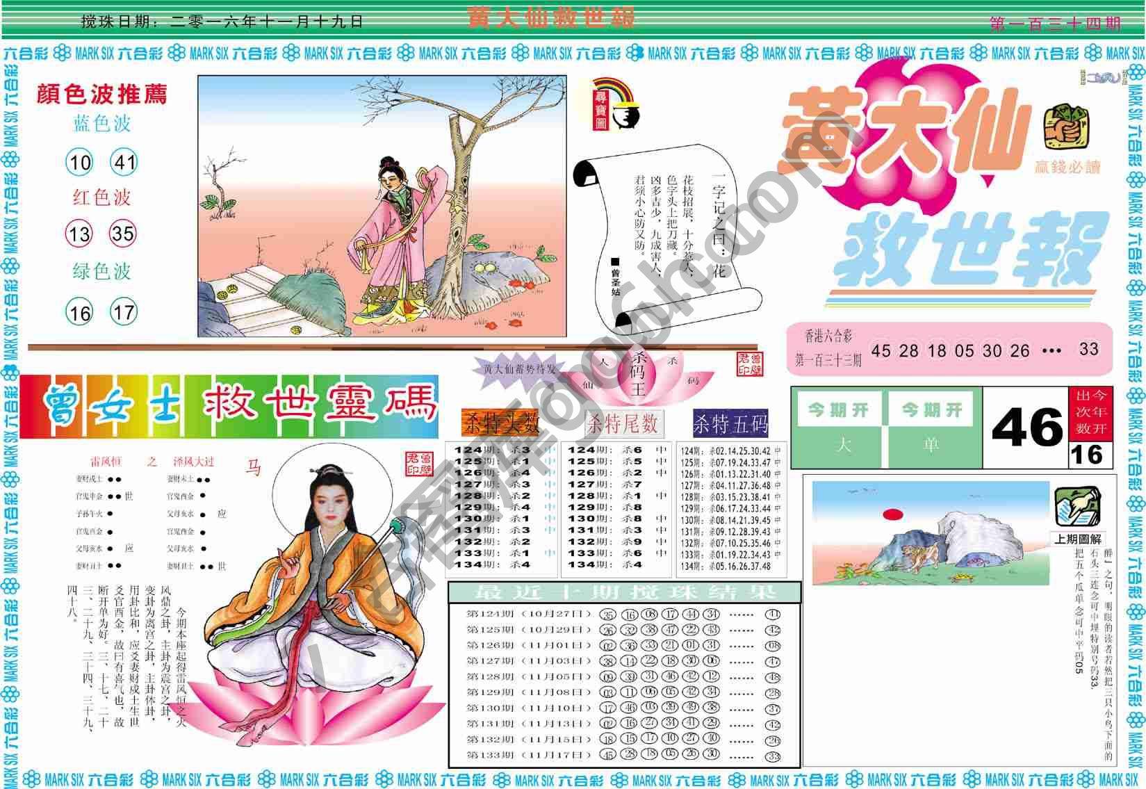 黄大仙救世报