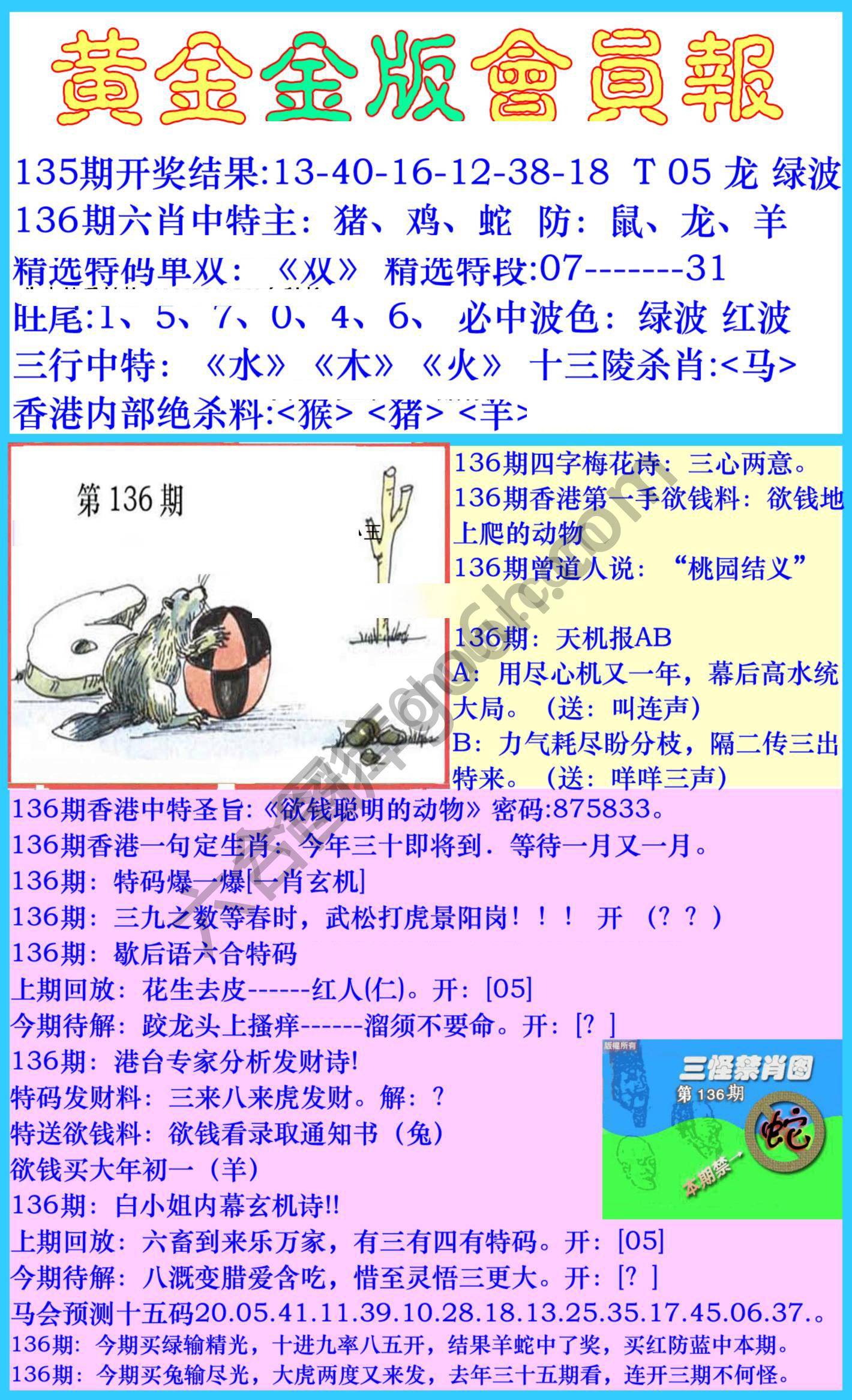 黄金金版会员报