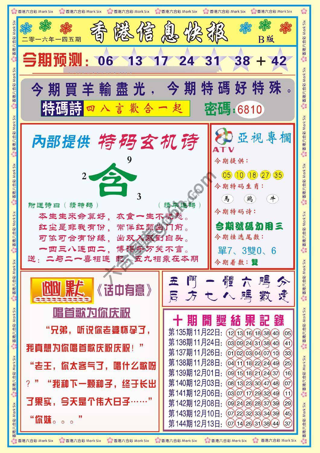 香港信息快报