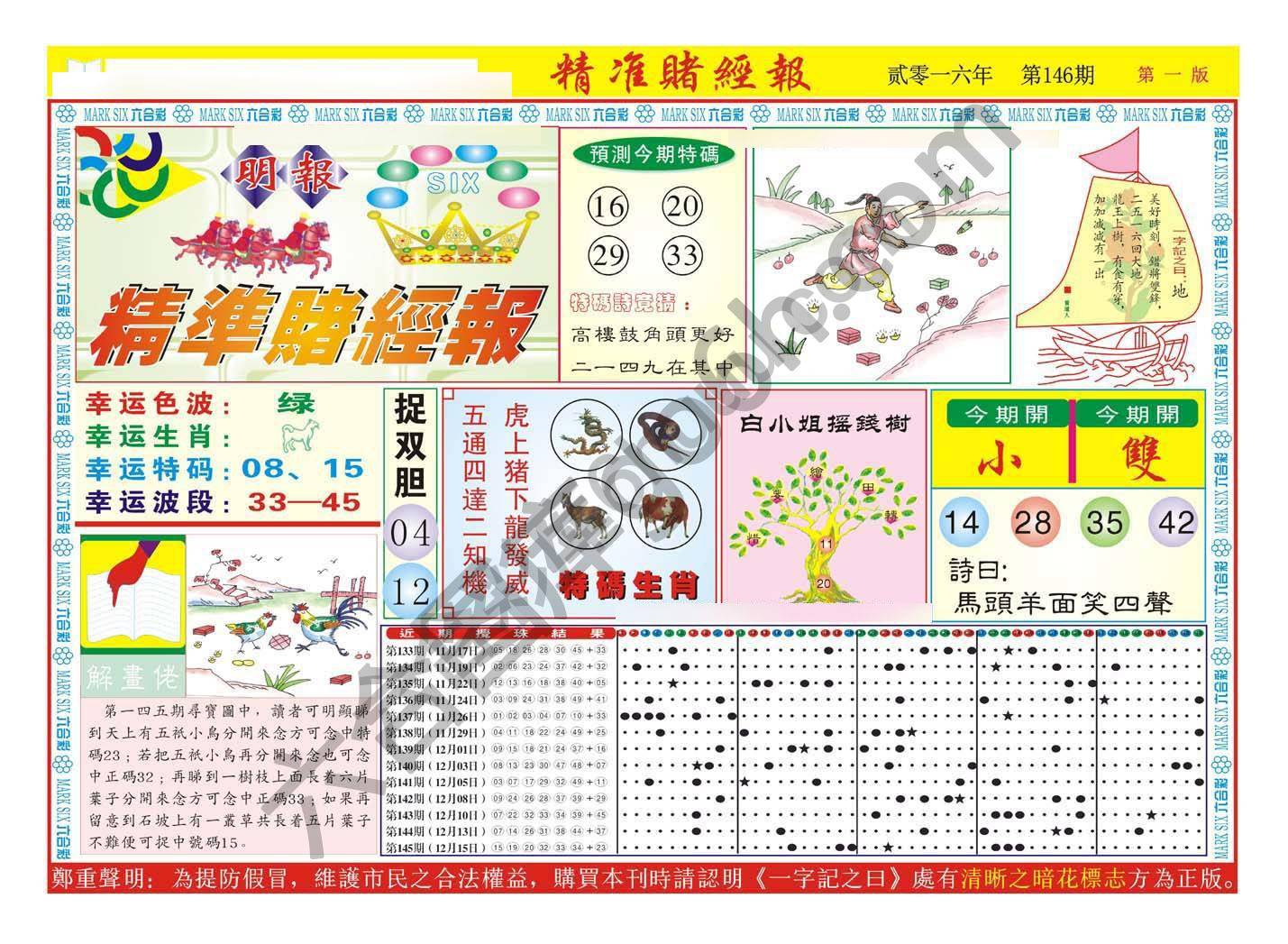 精准赌经报
