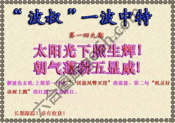 波叔一波中特