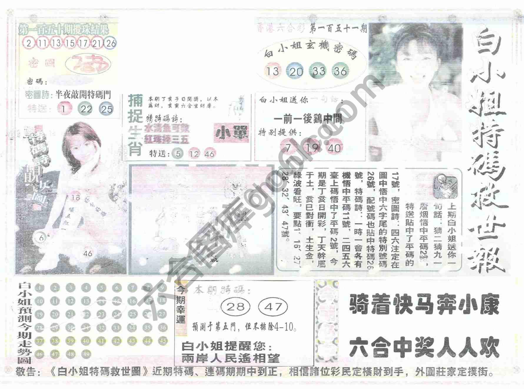 白小姐特码救世报