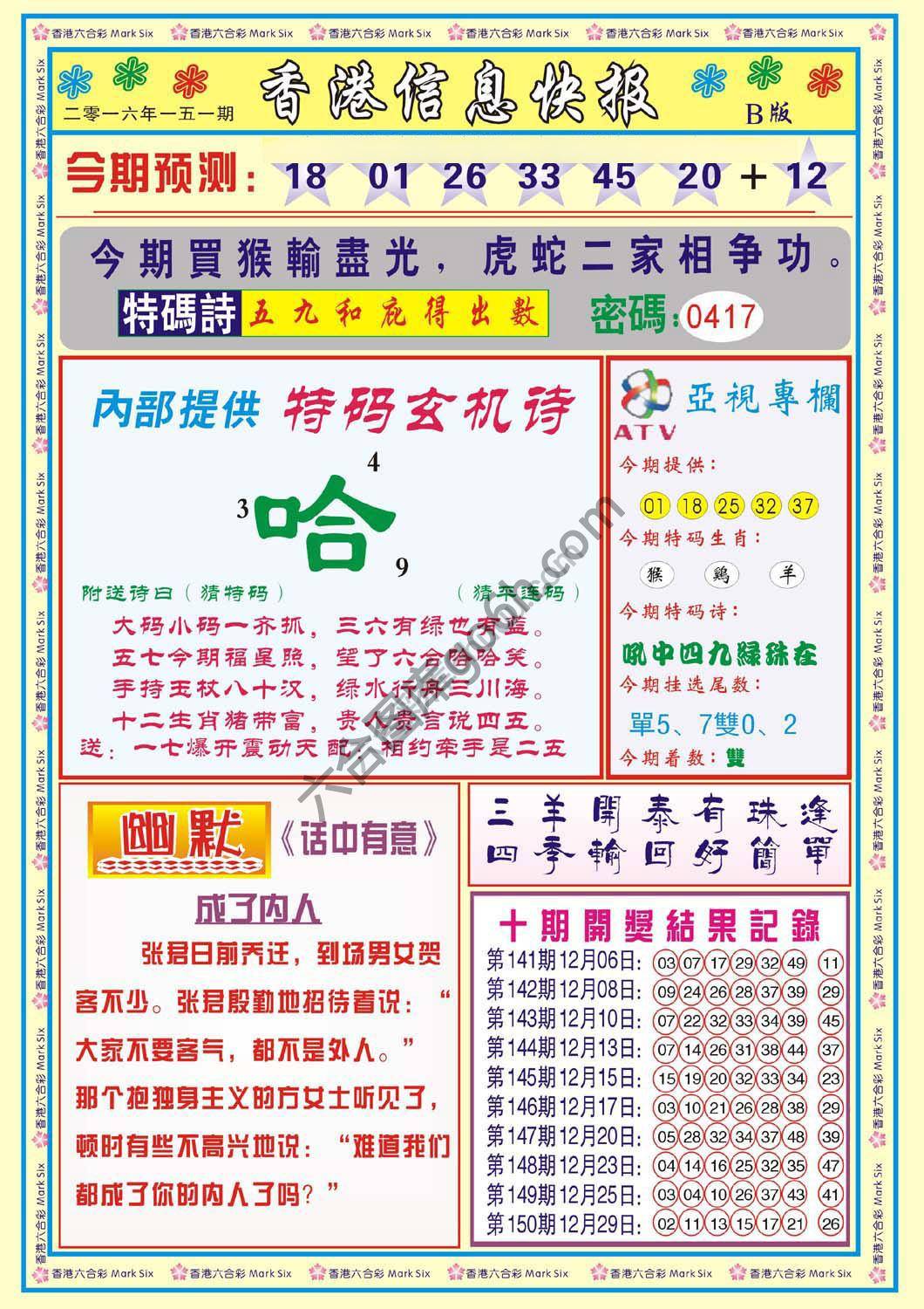 香港信息快报