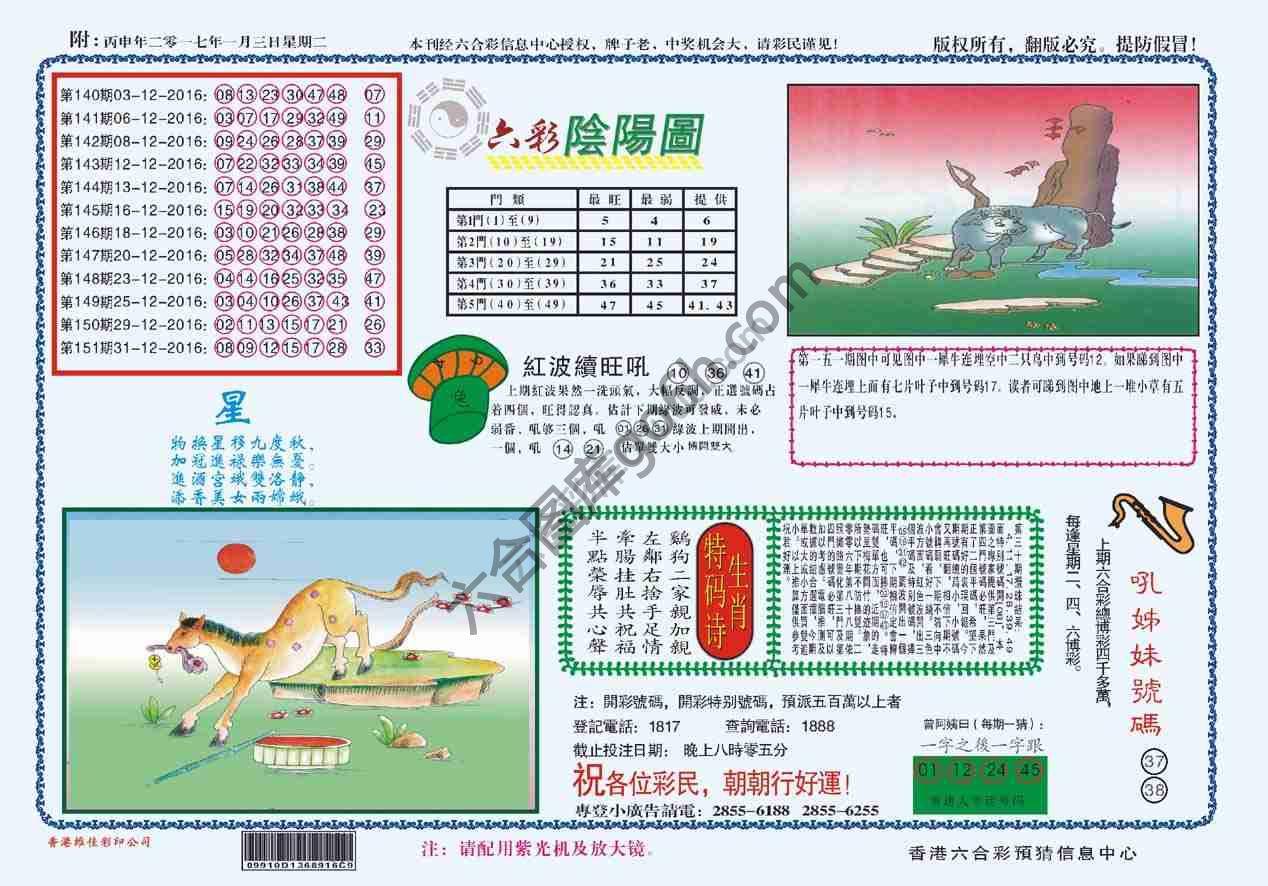 六彩阴阳图