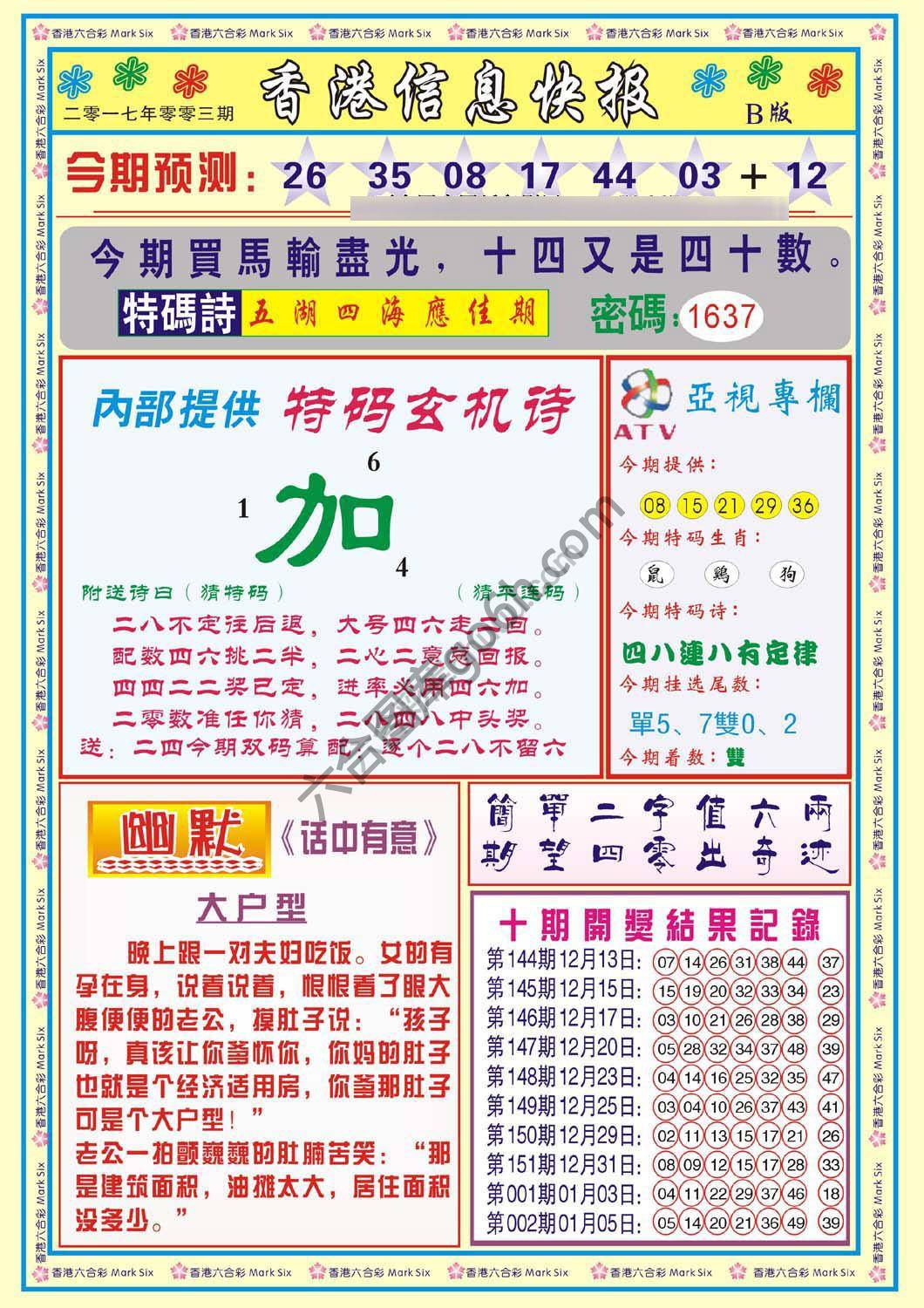 香港信息快报