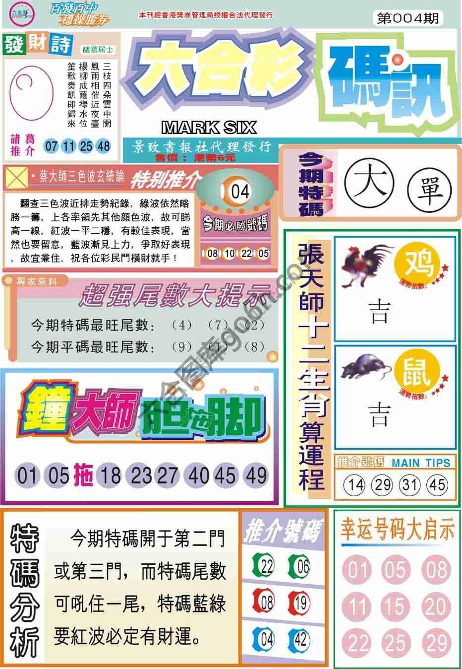 六合彩码讯