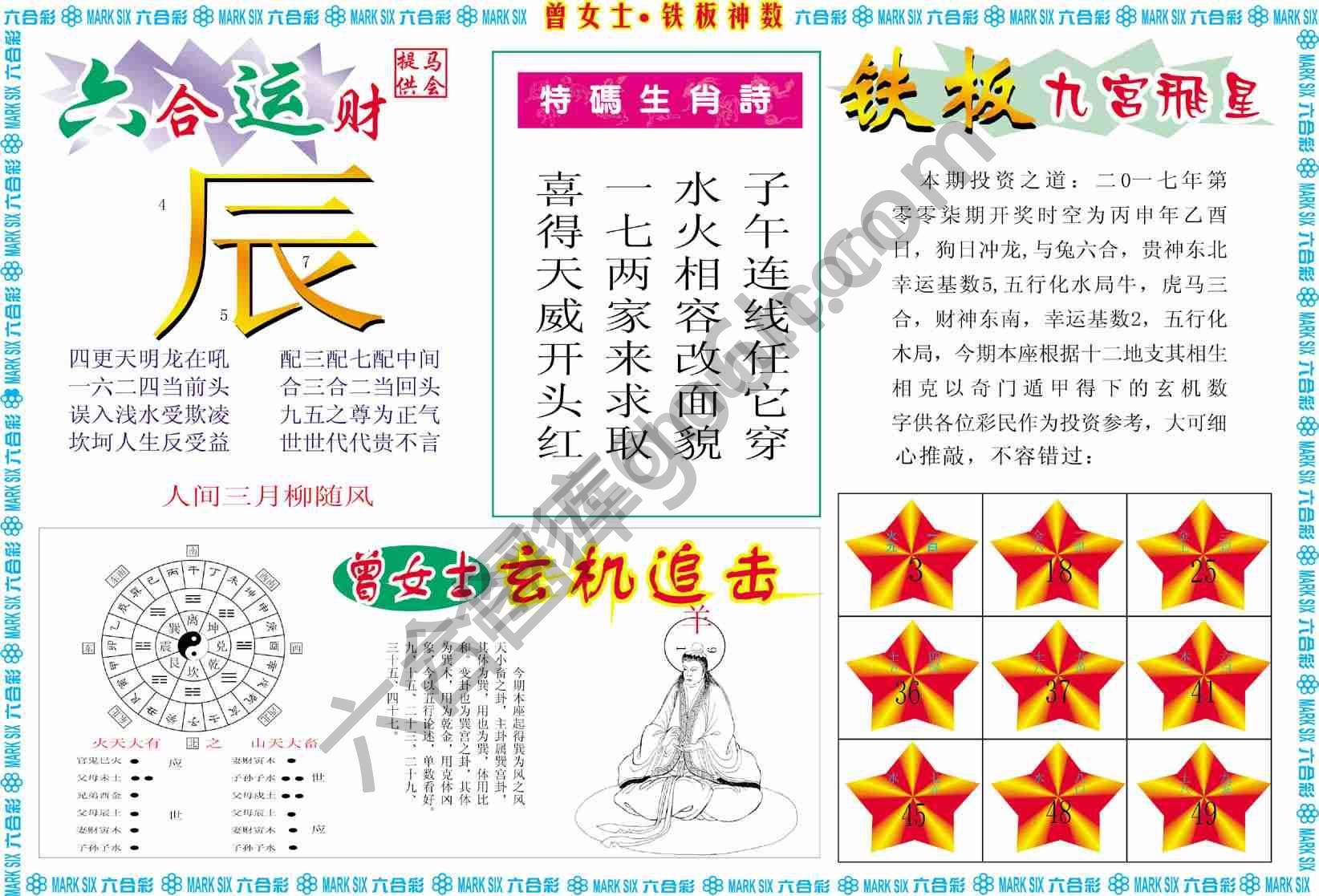 曾女士铁板神数