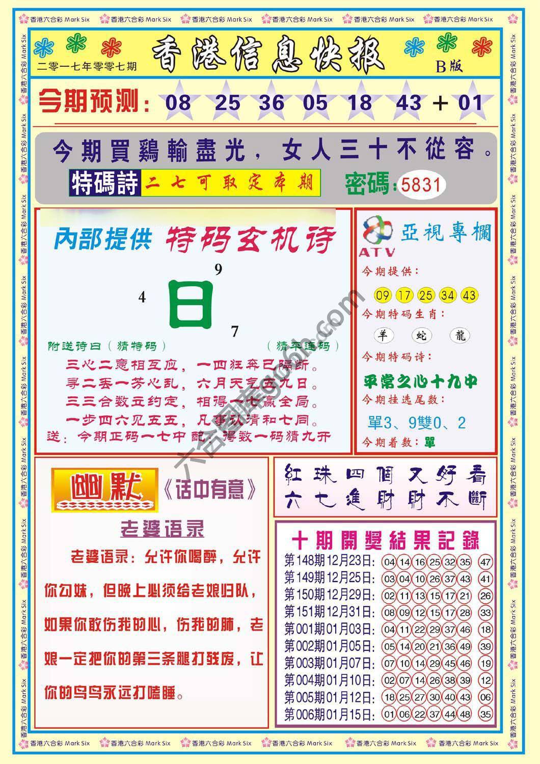 香港信息快报
