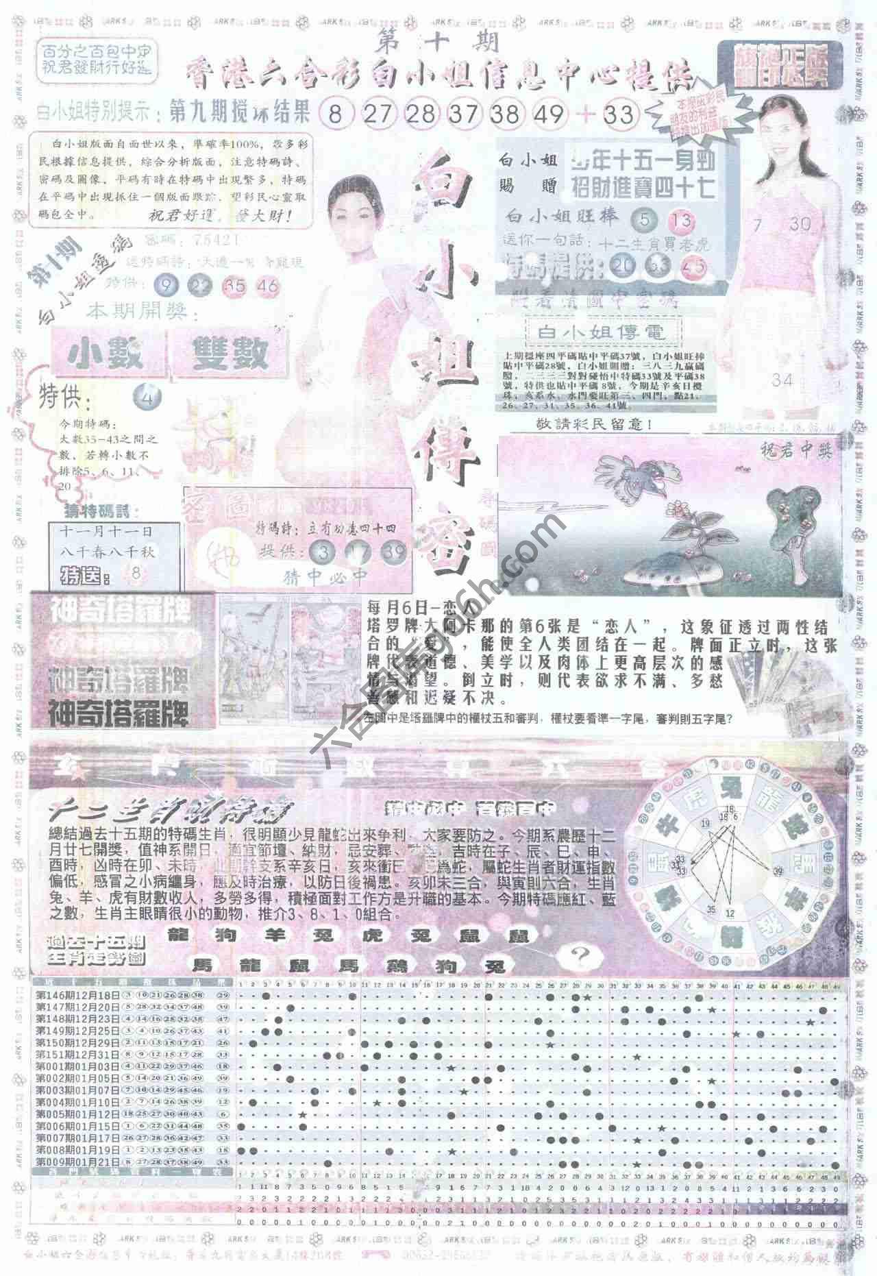 白小姐传密