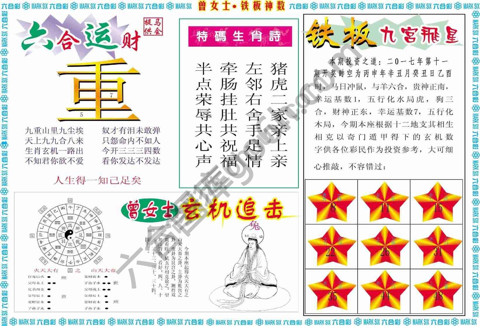 曾女士铁板神数