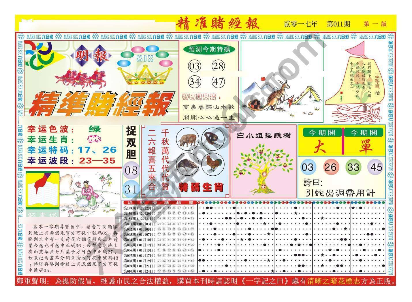 精准赌经报
