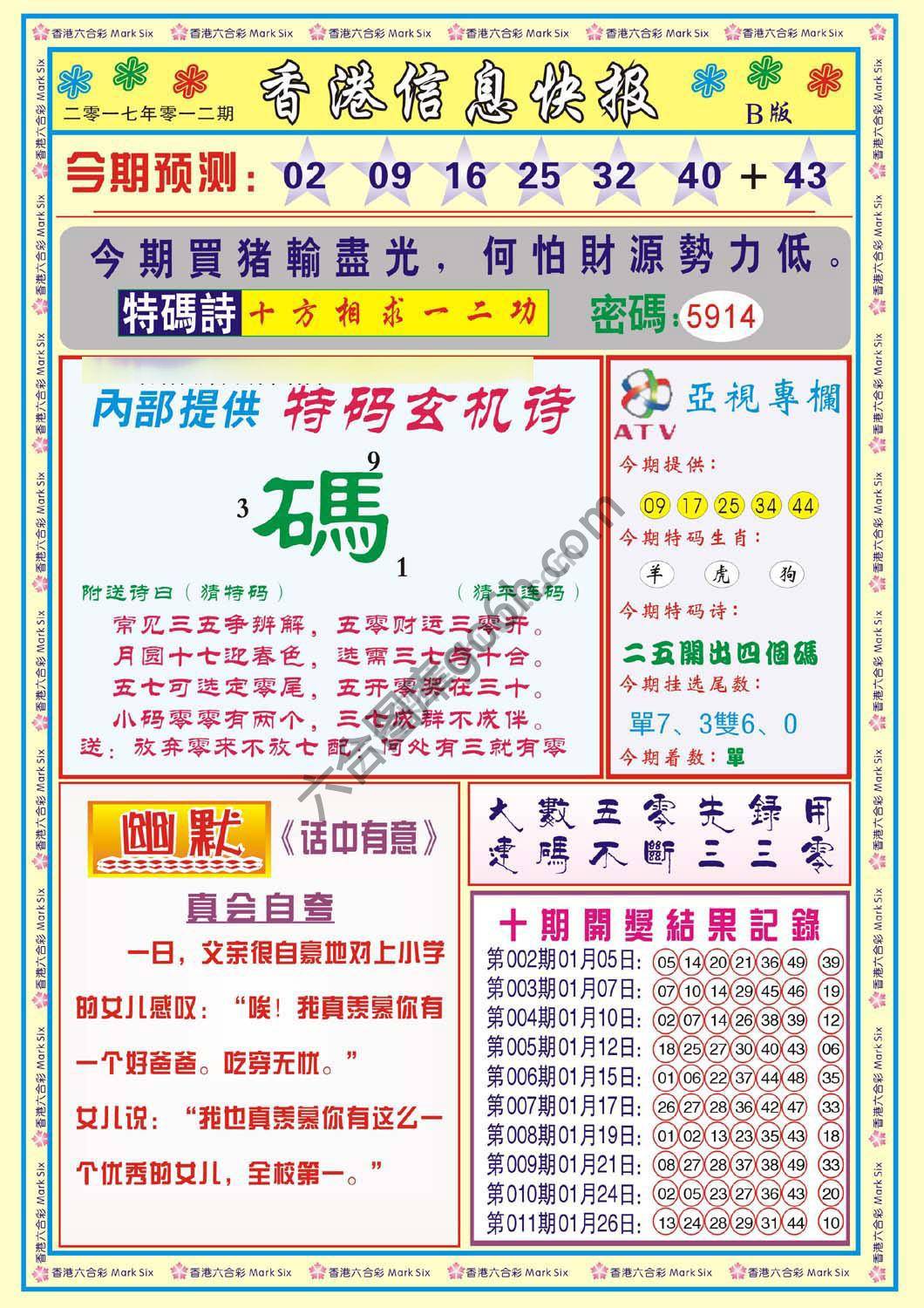香港信息快报