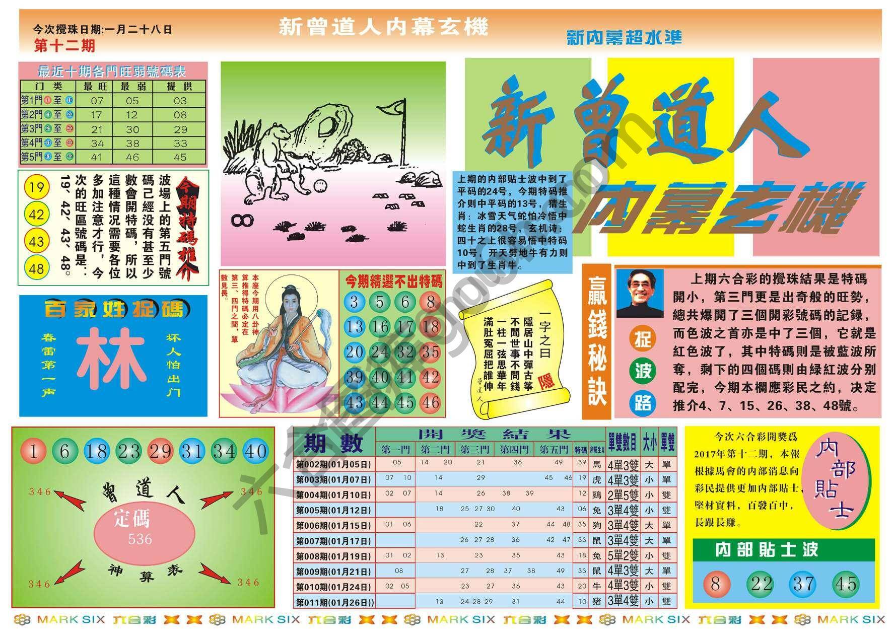 新曾道人内幕玄机