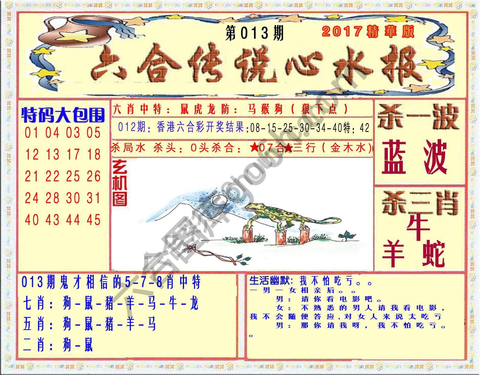 六合传说心水报
