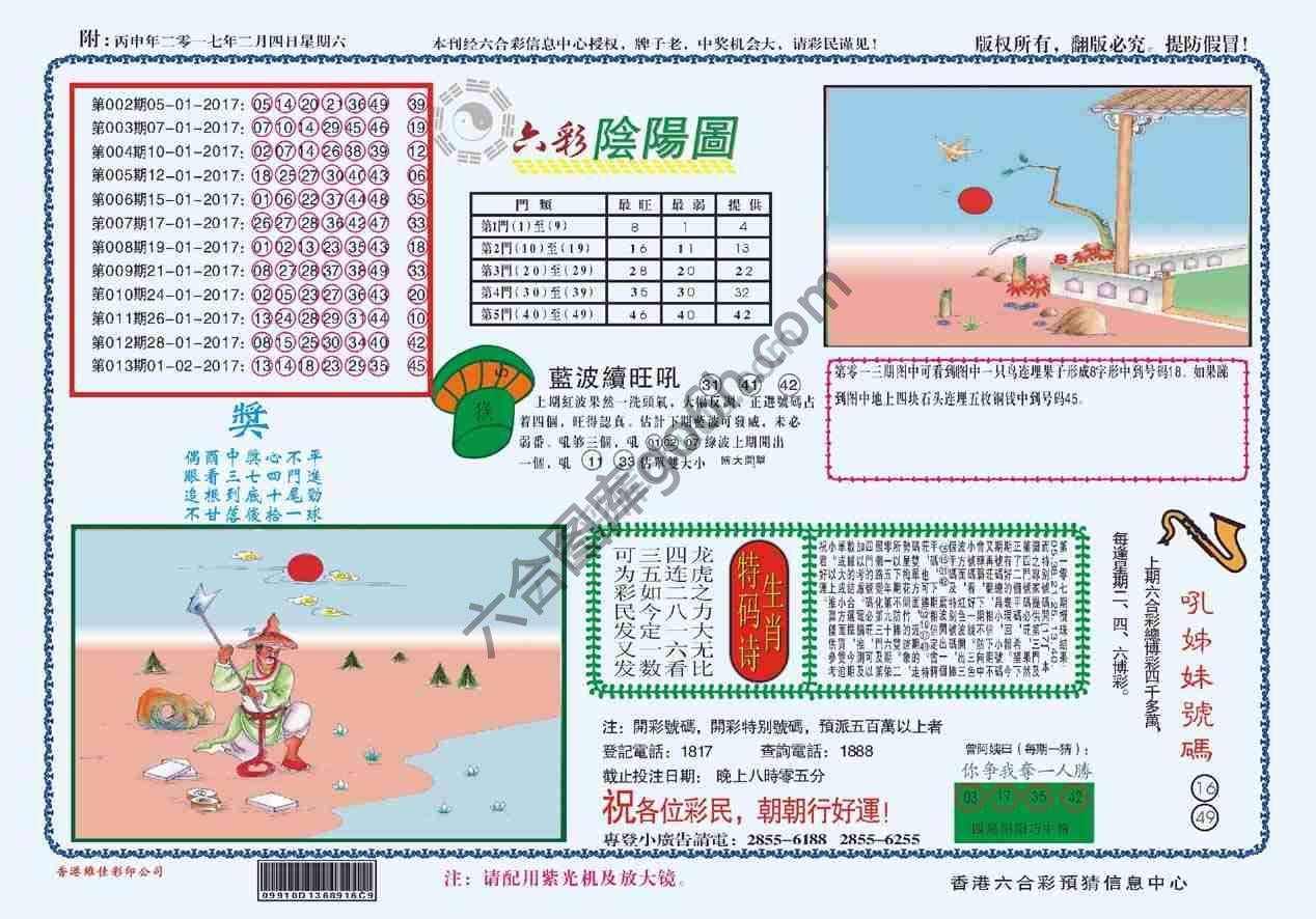 六彩阴阳图