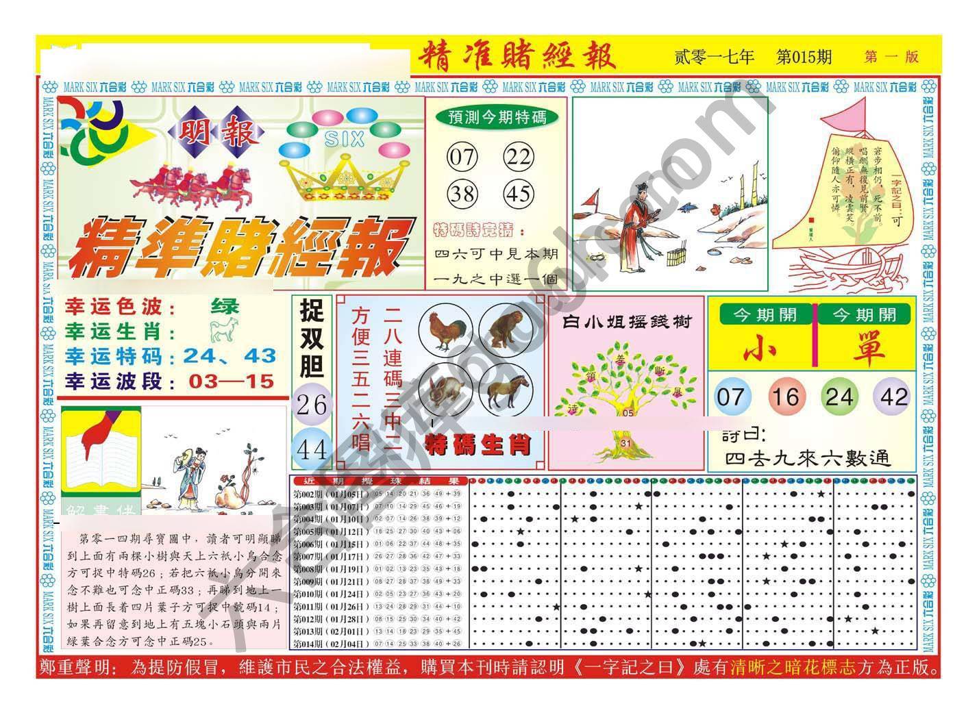 精准赌经报