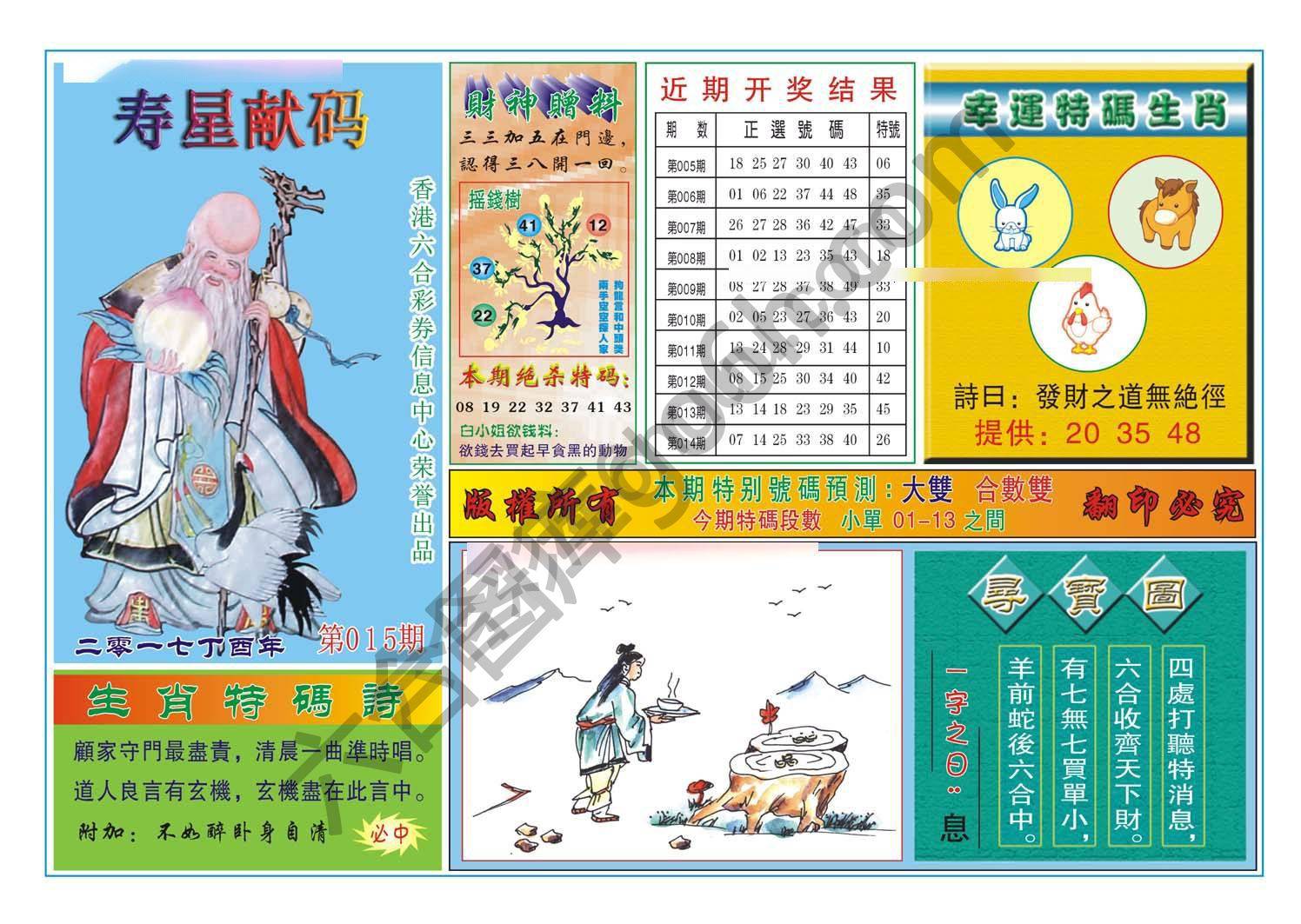 寿星献码