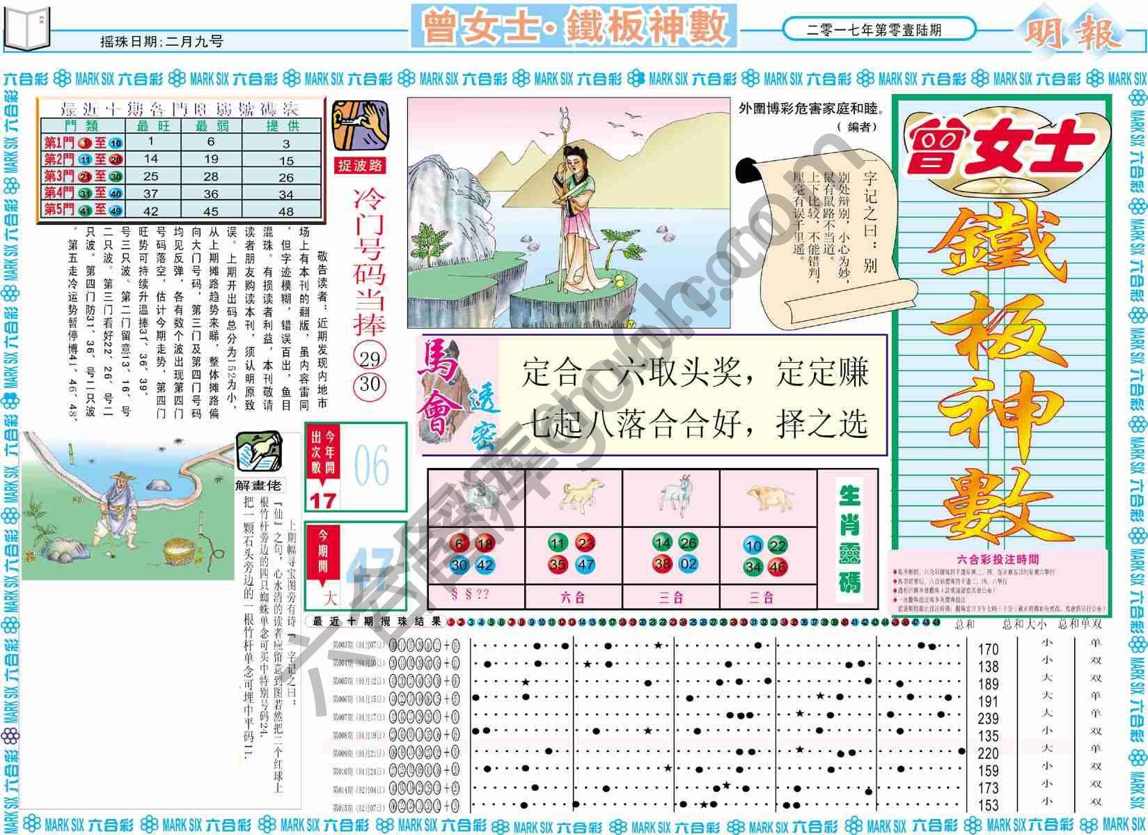 曾女士铁板神数