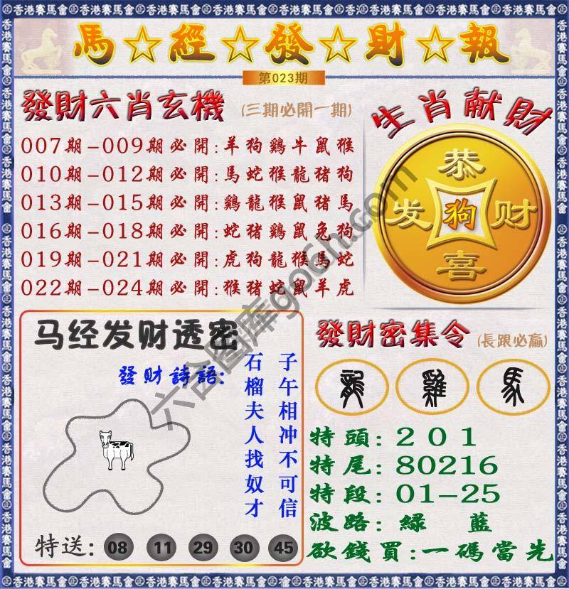 马经发财报