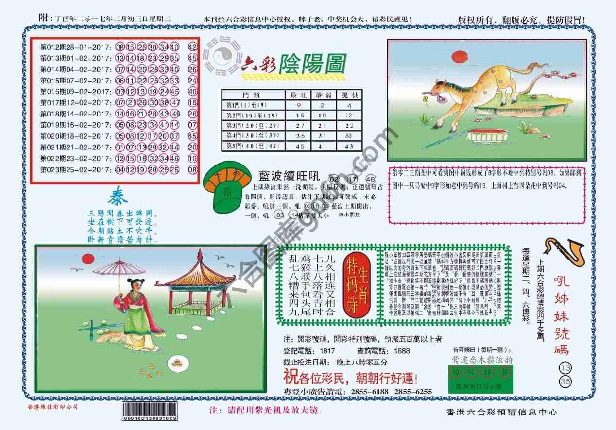六彩阴阳图