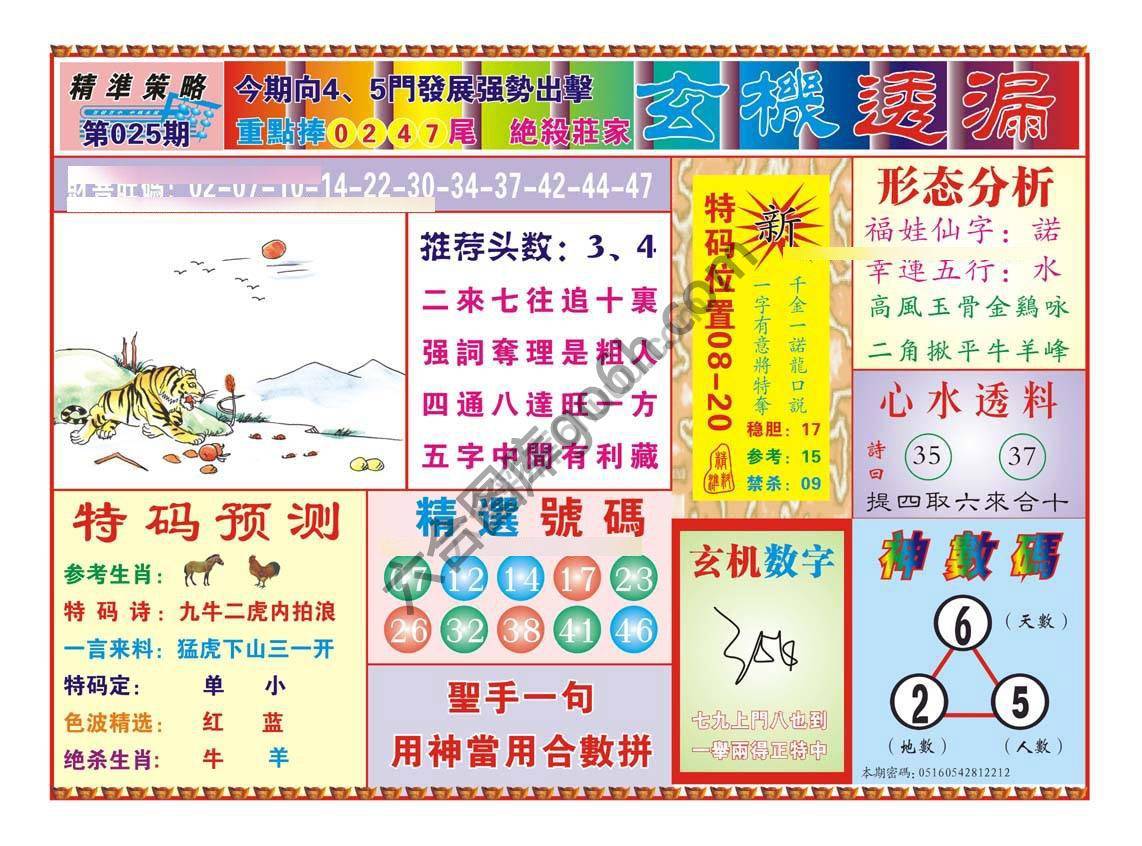 玄机透漏