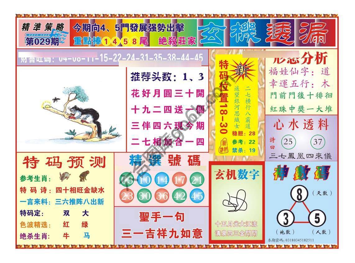 玄机透漏