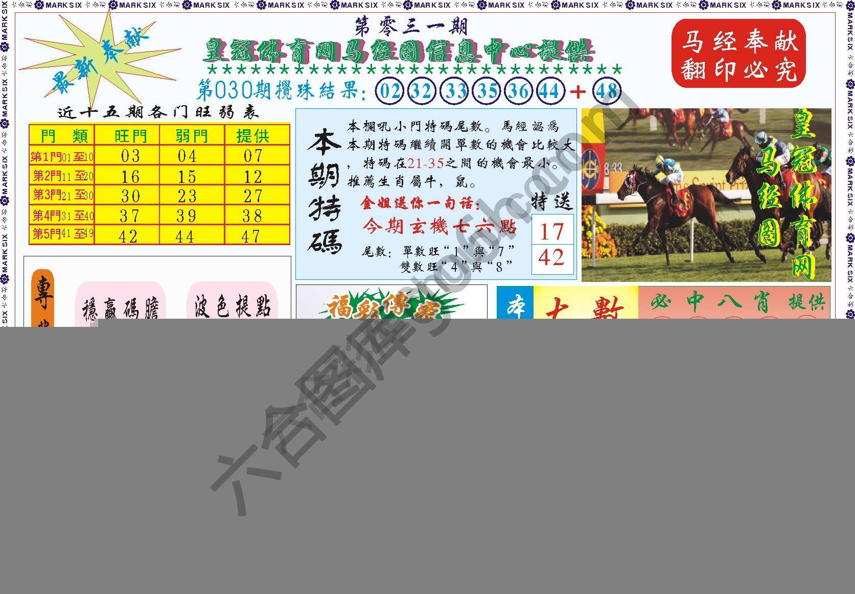 马经图记录