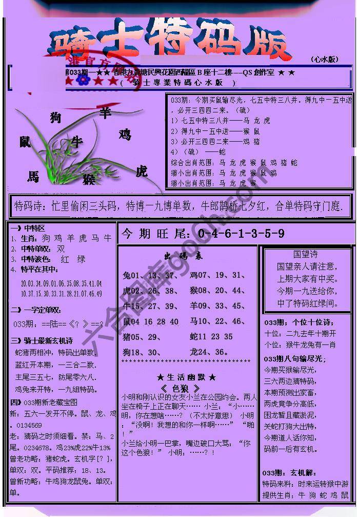 另类骑士特码版