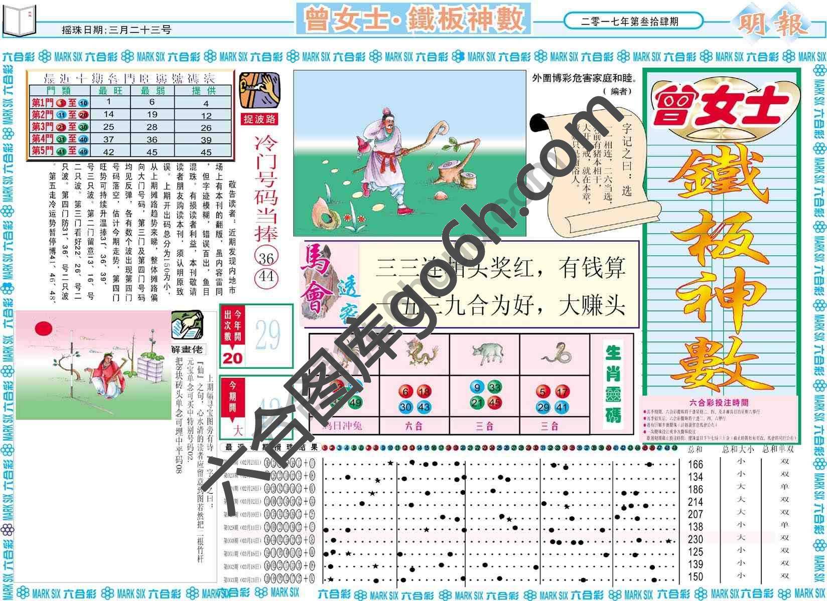 曾女士铁板神数