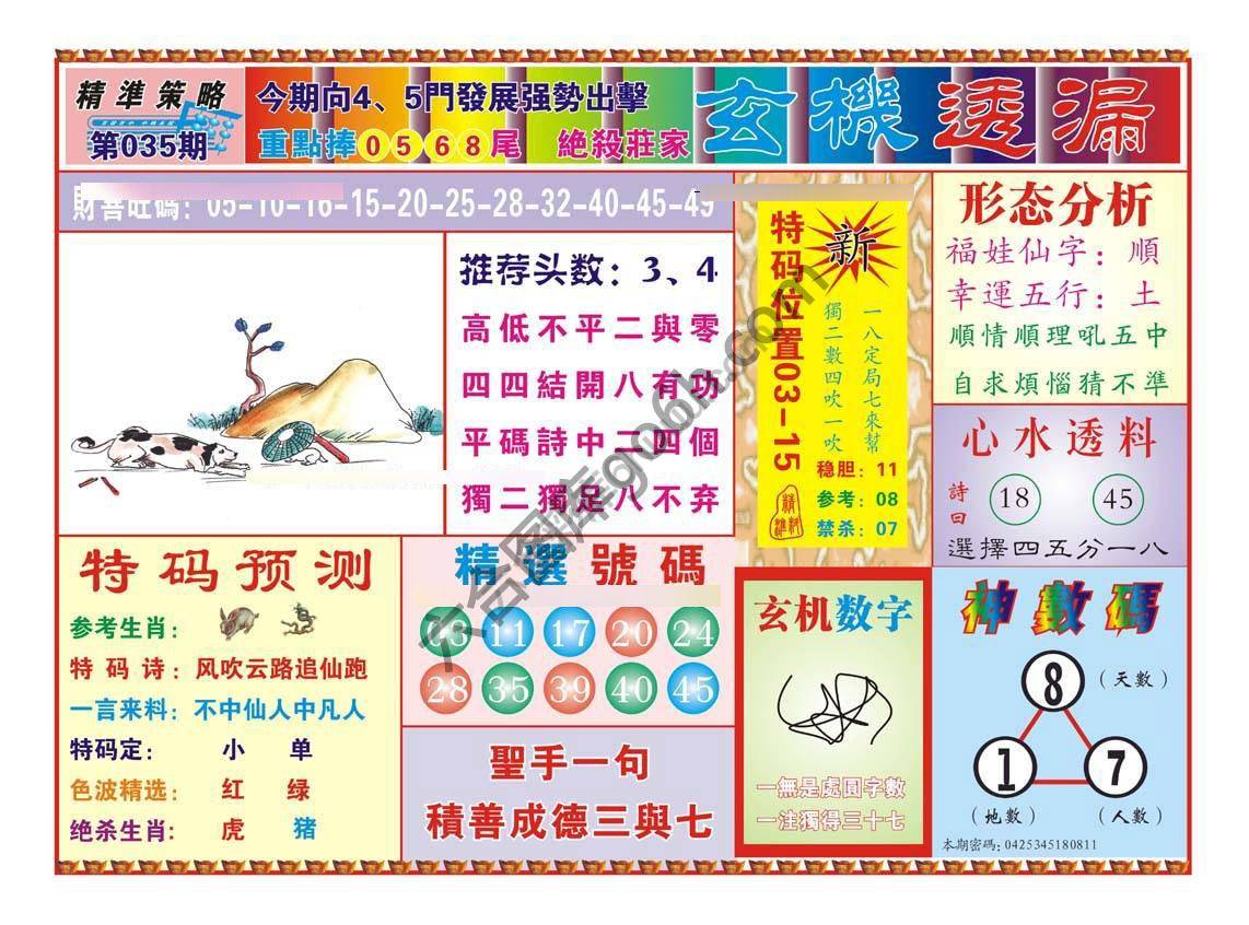 玄机透漏