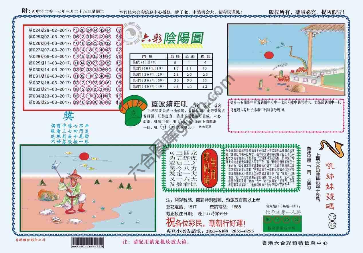六彩阴阳图